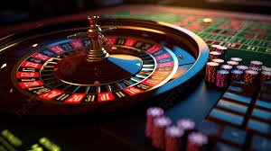 Meja Casino Hold'em dengan dealer profesional di studio hautogel
